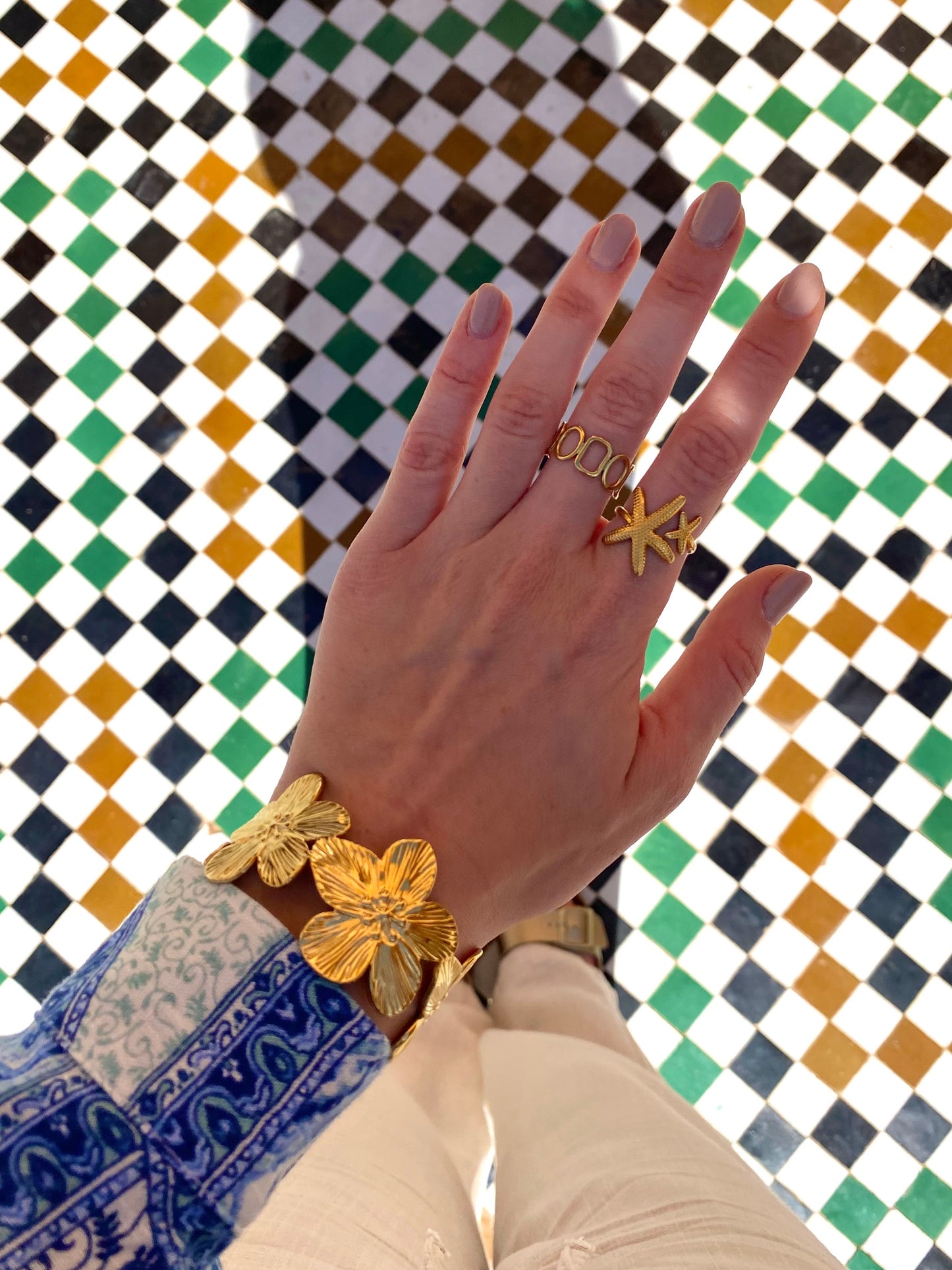 Bague Faustine dorée