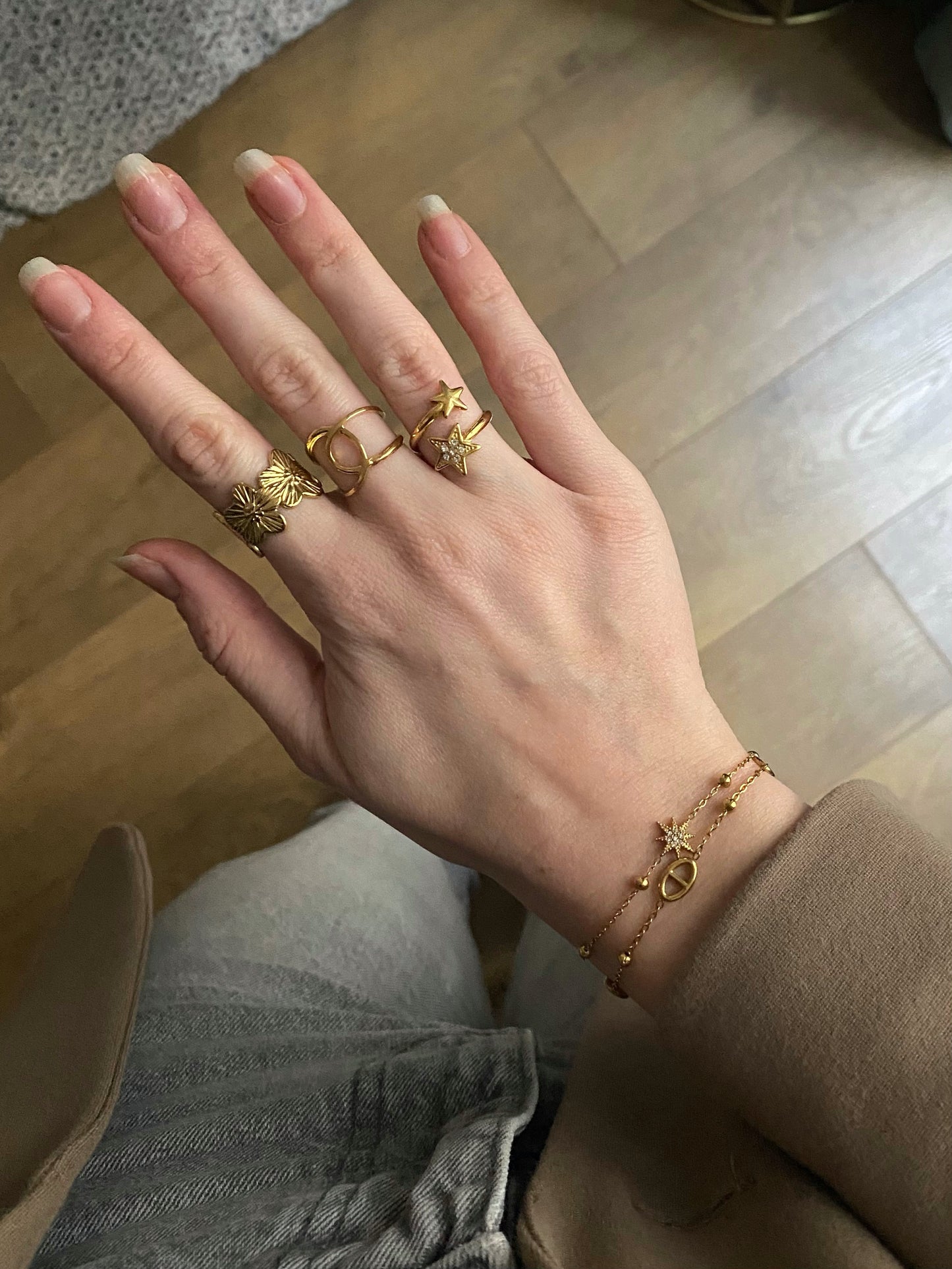 Bague Lylia dorée