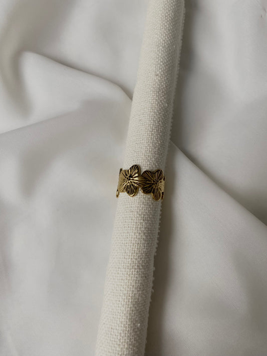 Bague Flora dorée