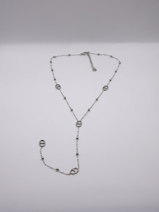 Collier Emmy argenté