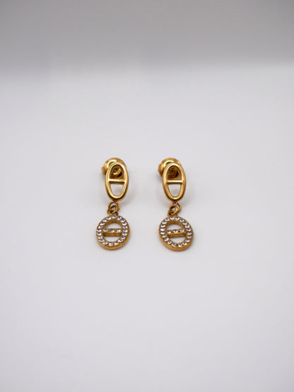 Boucles Marine pendantes