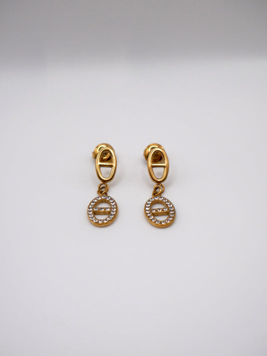 Boucles Marine pendantes