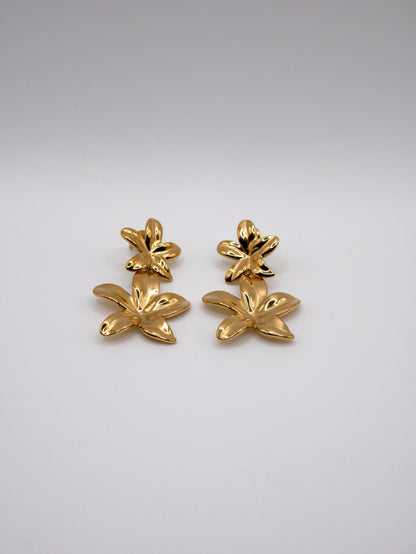 Boucles Fleur pendantes