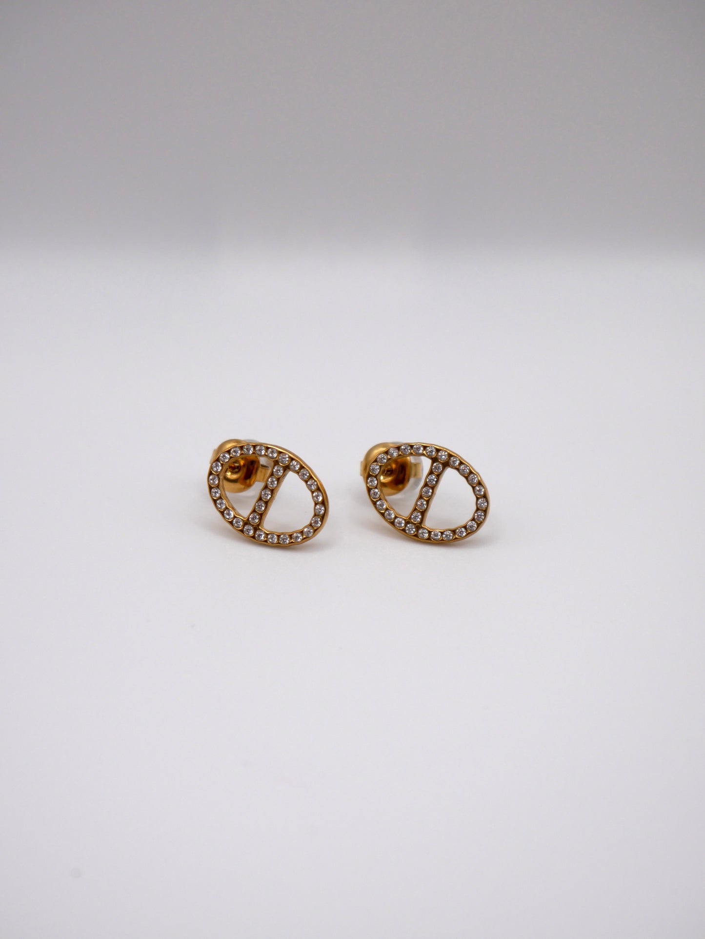 Boucles Marine strass