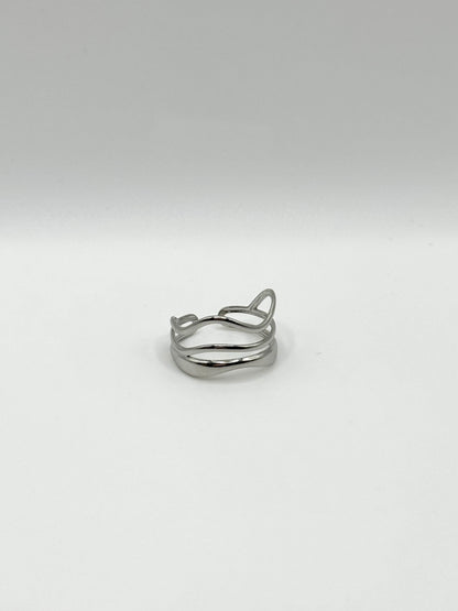 Bague Loréna argentée