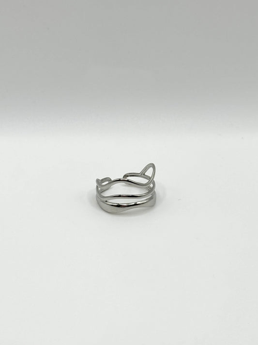 Bague Loréna argentée