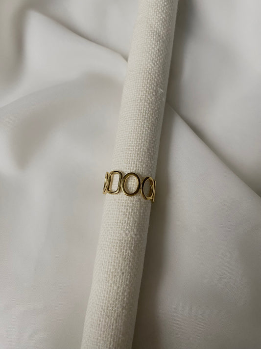 Bague Faustine dorée