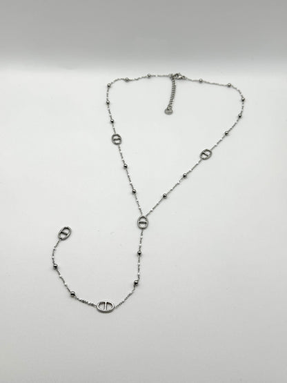 Collier Emmy argenté