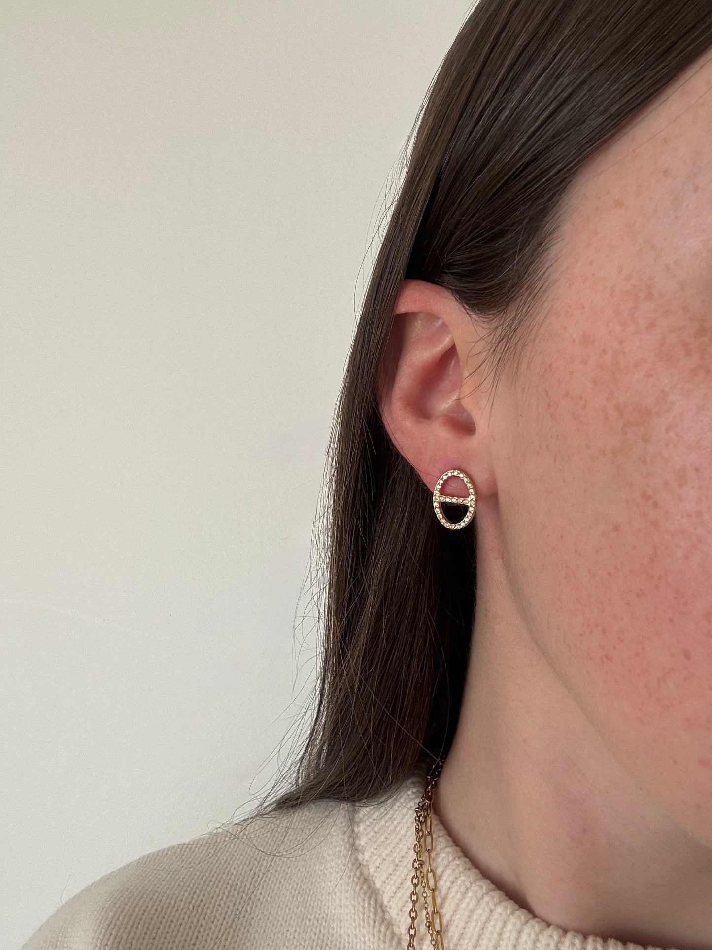 Boucles Marine strass